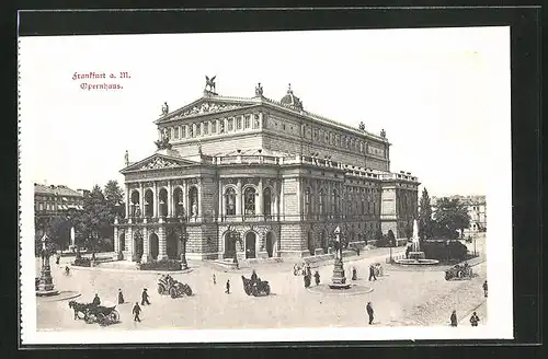 AK Frankfurt, Blick auf das Opernhaus