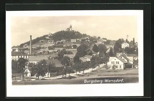 AK Warnsdorf / Varnsdorf, Burgsberg, Celkový pohled