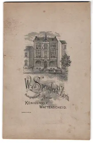 Fotografie W. Spengler - P. Zorn, Königsteele, Ansicht Königsteele, Gebäude des Fotografischen Ateliers