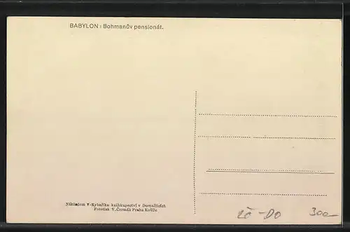 AK Babylon, Bohmanuv pensionát