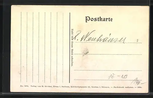 AK Friedland / Frydlant, Schloss von Wald umgeben