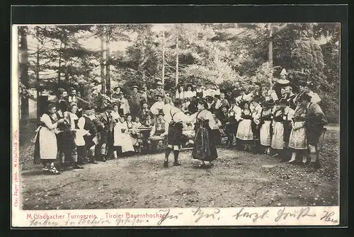 AK M.-Gladbach, Turnverein, Tiroler Bauernhochzeit