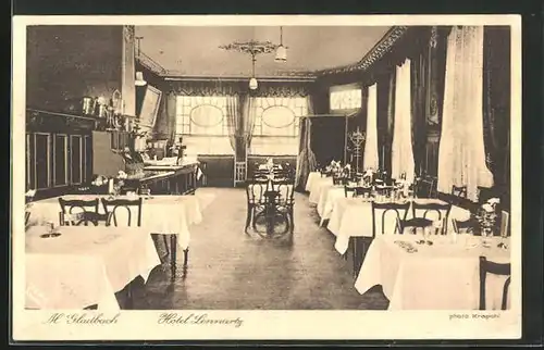 AK Mönchengladbach, Hotel Lennartz, Speisesaal