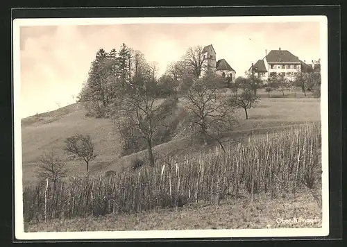AK Ober-Tüllingen, Kirche im Frühjahr