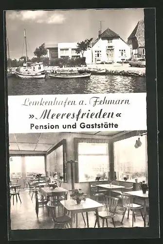 AK Lemkenhafen /Fehmarn, Gasthaus u. Pension Meeresfrieden