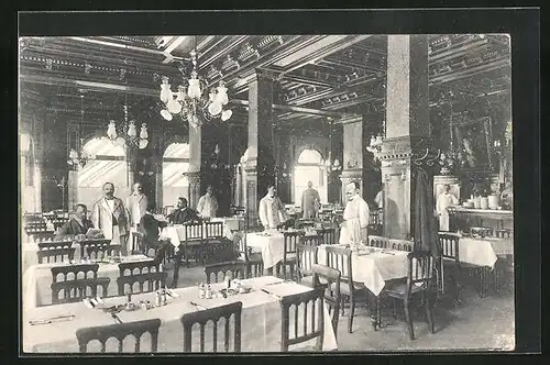 AK Berlin, Gasthaus Zum Schultheiss, Unter den Linden 17-18, Grosser Speisesaal in der 1. Etage, Innenansicht