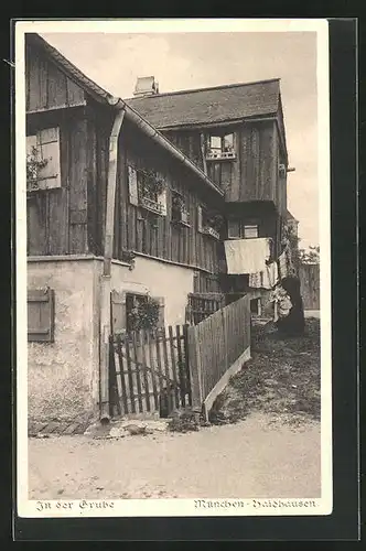 AK München-Haidhausen, Haus an der Strasse In der Grube