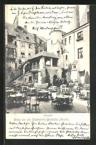 AK München, Gasthaus Pschorrbräu Bierhallen, Kneiphof