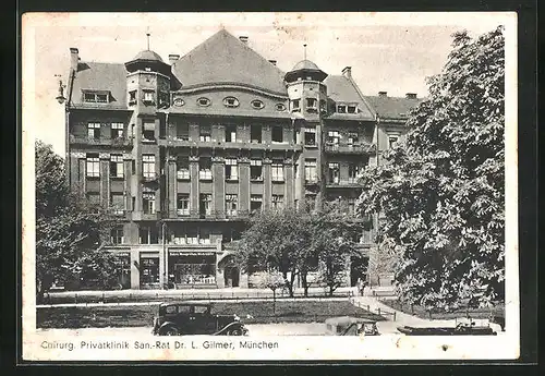 AK München, Chirurg. Privatklinik Dr. Gilmer, Herzog Wilhelmstrasse 19