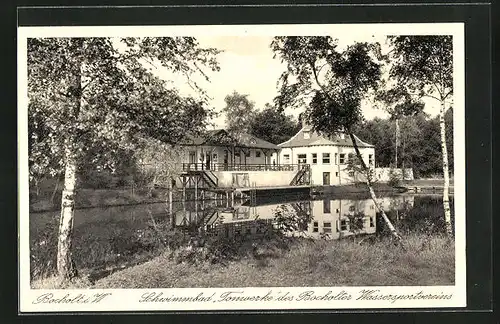 AK Bocholt i. W., Schwimmbad Tonwerke des Bocholter Wassersportvereins