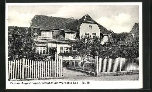 AK Altenhof am Werbellin-See, Hotel-Pension August Poppe