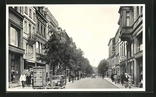 AK Wesel, Telefonzelle in der Hindenburgstrasse
