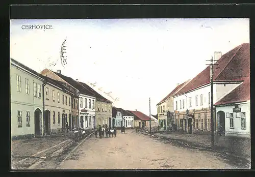 AK Cerhovice, Strassenpartie im Zentrum