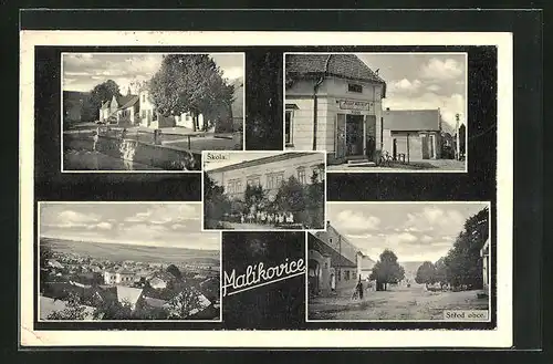 AK Malikovice, Skola, Stred obce, Panorama