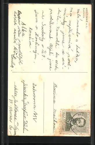 AK Arnau / Hostinne, Radnice, Rathaus