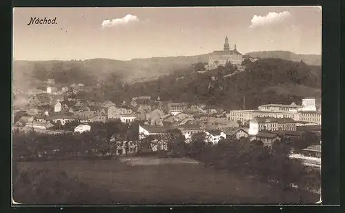 AK Nachod, Panoramablick auf die Stadt