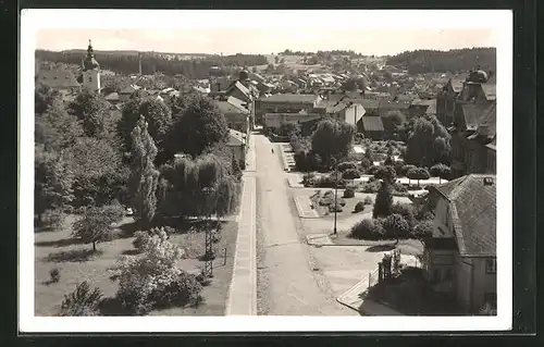 AK Cerveny Kostelec, Strassenpartie am Ortrand