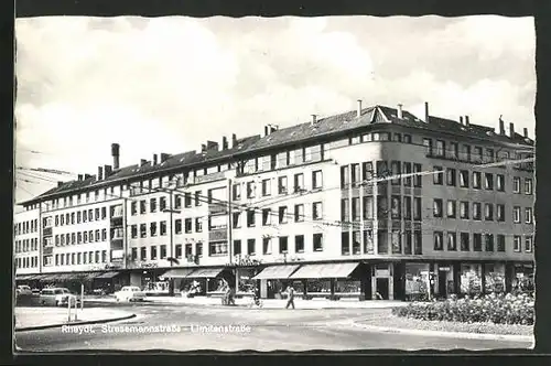 AK Rheydt, Stresemannstrasse Ecke Limitenstrasse