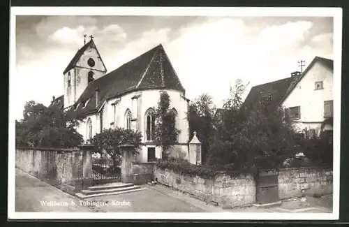 AK Weilheim b. Tübingen, Kirche im Ortskern