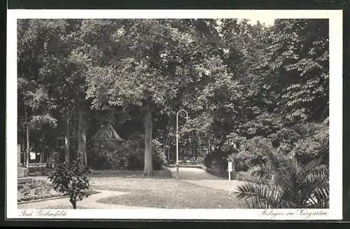 AK Bad Rothenfelde, Anlagen im Kurgarten