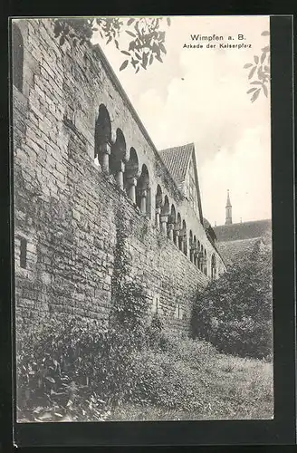 AK Wimpfen a.B., Arkade der Kaiserpfalz