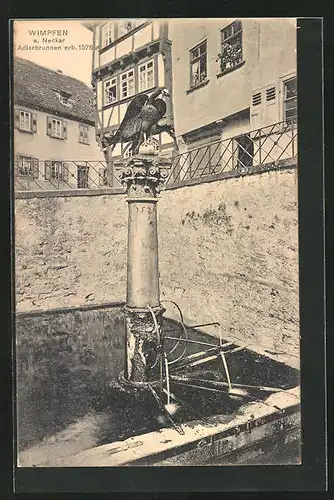 AK Wimpfen a.N., Adlerbrunnen, erbaut 1576