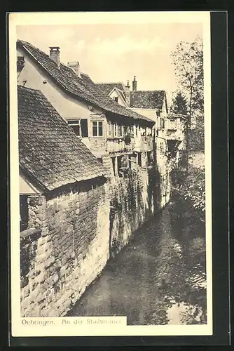 AK Oehringen, Häuser an der Stadtmauer