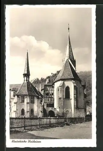 AK Blaubeuren, Blick zur Klosterkriche