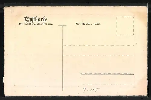 Künstler-AK Frankfurt, Mainpartie mit Brücken