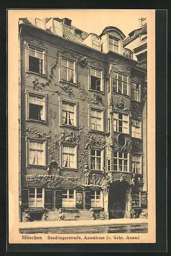 AK München, Asamhaus in der Sendlingerstrasse