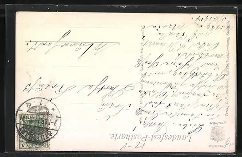 AK Zum Silberhochzeitsfeste, 1886-1911, Königspaar von Württemberg