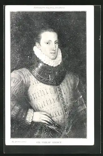 AK Portrait des Dichters Sir Philip Sidney