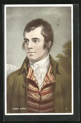 AK Portrait des schottischen Dichters Robert Burns