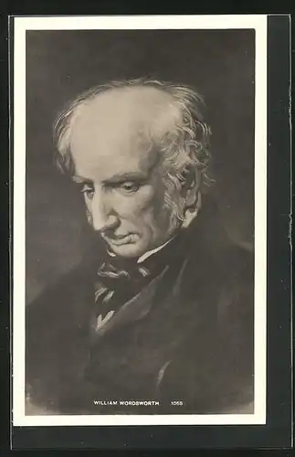 Künstler-AK Portrait des britischen Dichters William Wordsworth