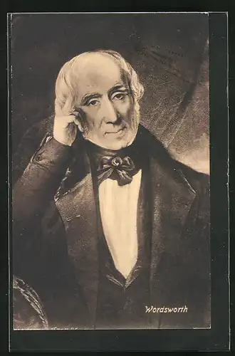 AK Portrait des britischen Dichters Wordsworth