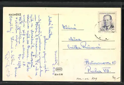 AK Kromeriz, Kirche im Stadtkern