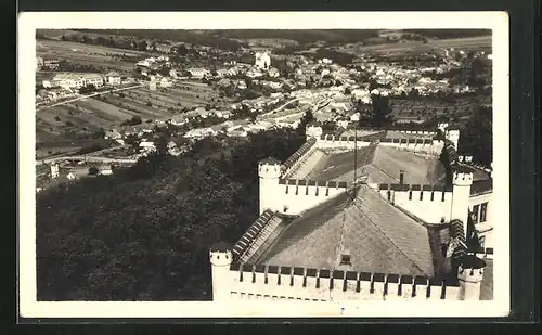 AK Bojkovice, Panorama mit Burg