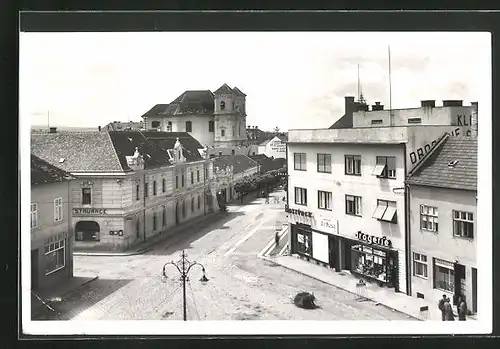 AK Veseli n. Mor., Strassenpartie mit Drogerie