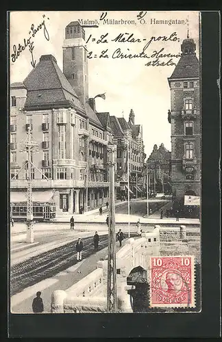 AK Malmö, Hotel Savoy, Mälarbron, Ö. Hamngatan