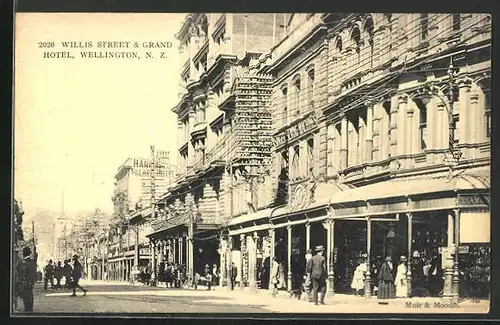 AK Wellington, Willis Street and Grand Hotel