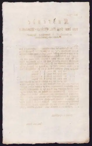 Kurrende Graz, Schreiben bezüglich der Kriegssteuer von 1796, verfasst von Joseph v. Greiffenbach