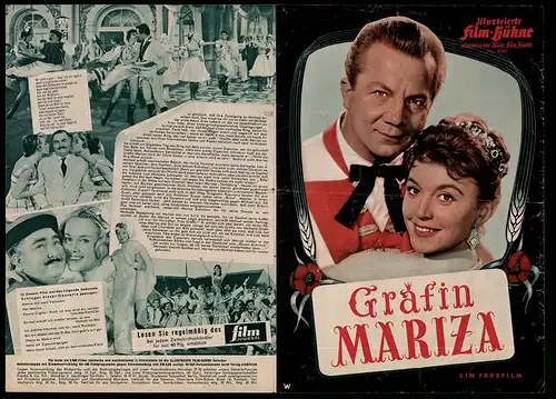 Filmprogramm IFB Nr. 4596, Gräfin Mariza, Christine Görner, Rudolf Schock, Hans Moser, Regie: Rudolf Schündler