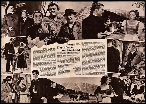 Filmprogramm IFB Nr. 2838, Der Pfarrer von Kirchfeld, Claus Holm, Ulla Jacobsson, Kurt Heintel, Regie: Hans Deppe
