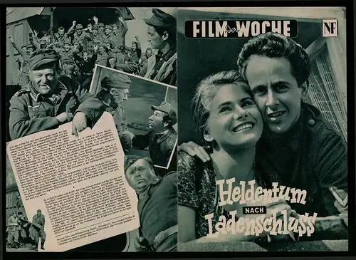 Filmprogramm NF, Heldentum nach Ladenschluss, Harald Juhnke, Wolfgang Wahl, Claudia Gerstäcker, Regie: Wolfgang Becker