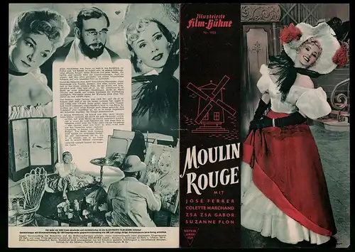 Filmprogramm IFB Nr. 1951, Moulin Rouge, José Ferrer, Colette Marchand, Zsa Zsa Gabor, Regie: John Huston