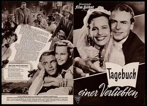 Filmprogramm IFB Nr. 2105, Tagebuch einer Verliebten, Maria Schell, O. W. Fischer, Franco Andrey, Regie: J. von Baky