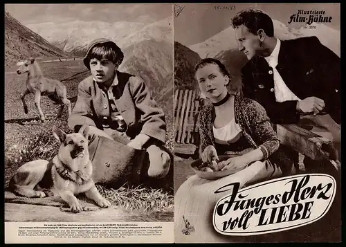 Filmprogramm IFB Nr. 2078, Junges Herz voll Liebe, Heinrich Gretler, Hansl Brenner, Lore Fischer, Regie: Paul May