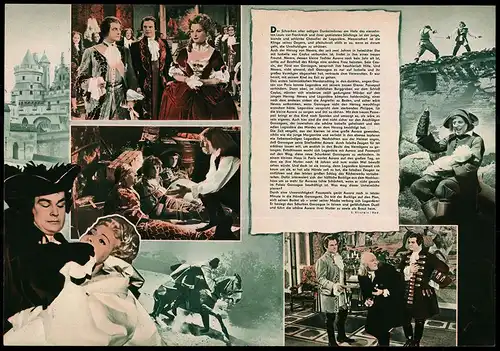 Filmprogramm PFP Nr. 107 /61, Der Gejagte - Ritter der Nacht, Jean Marais, Bourvil, Sabine Selman, Regie: A. Hunnebelle