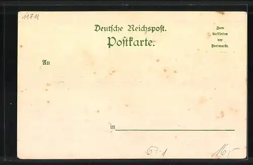 Lithographie Hamburg, Allgemeine Gartenbau-Ausstellung 1897, Restaurant Schwegler