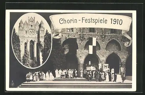 AK Chorin, Festspiele 1910 im Kloster